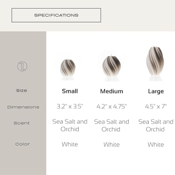 LAWA Swirl Candle - Elegant Handmade Scented Decor