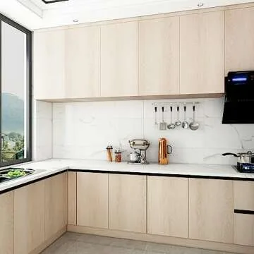 TOTIO Walnut Wood Peel and Stick Wallpaper for Easy Decor Updates