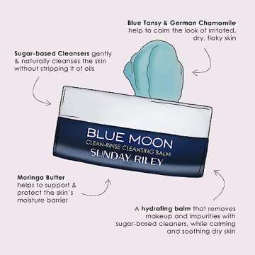 Sunday Riley Blue Moon Cleansing Balm, 3.5 Fl Oz