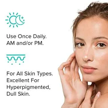 ClarityRx Let There Be Light Powerful Brightening Face Serum, Plant-Based Natural Hydrating Treatment with Hyaluronic Acid for Hyperpigmentation, Dark Spots & Dull Skin (1 fl oz)