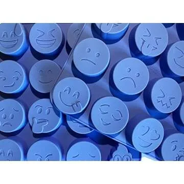 Sized Silicone Emoji Molds - 32 Cavity 2 Pack Set by Kitchen