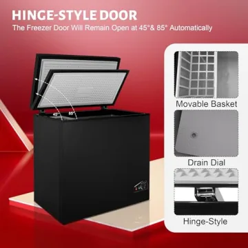 Rosmena 5.0 cu ft Chest Freezer with Removable Basket