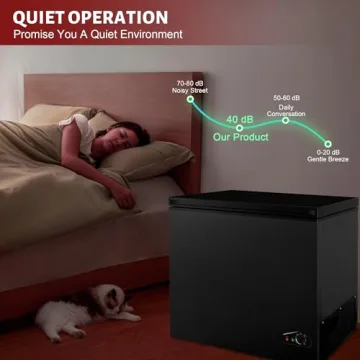 Rosmena 5.0 cu ft Chest Freezer with Removable Basket