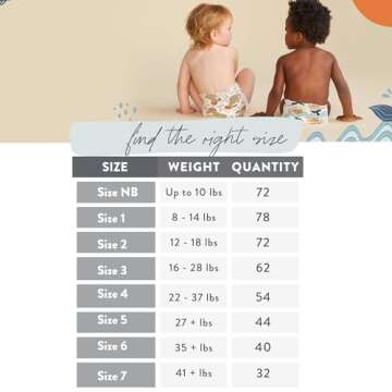 The Honest Company Clean Conscious Diapers | Plant-Based, Sustainable | Dots & Dashes + Multi-Colored Giraffes | Club Box, Size 1 (8-14 lbs), 78 Count