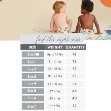 The Honest Company Clean Conscious Diapers | Plant-Based, Sustainable | Dots & Dashes + Multi-Colored Giraffes | Club Box, Size 1 (8-14 lbs), 78 Count
