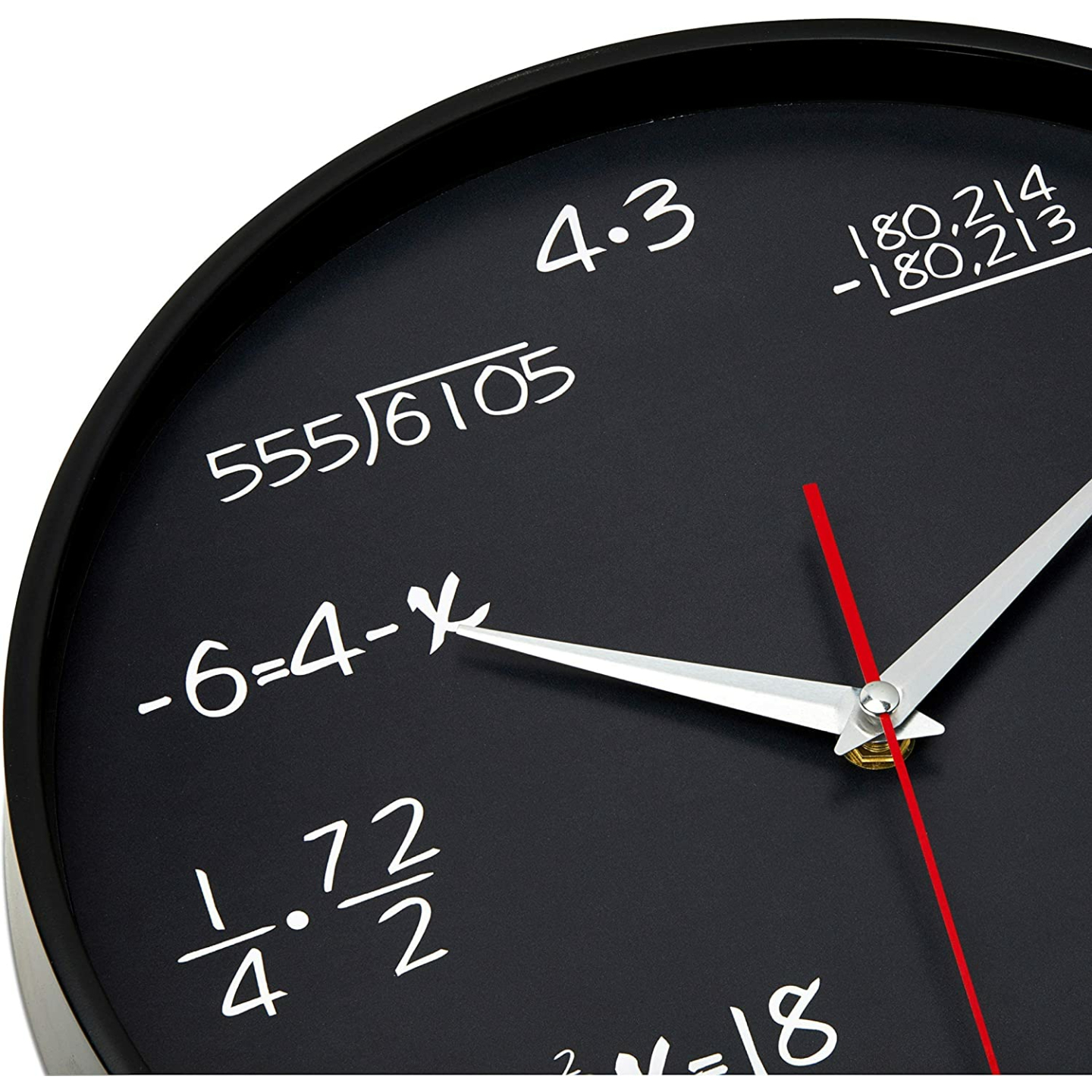 Unique Math Wall Clock - Silent & Non-Ticking Design
