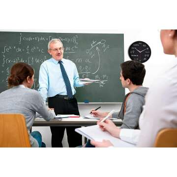 Unique Math Wall Clock - Silent & Non-Ticking Design