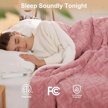 Soft Heated Throw Blanket for Comfort & Warmth