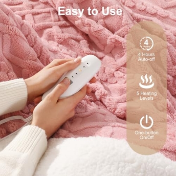 Soft Heated Throw Blanket for Comfort & Warmth