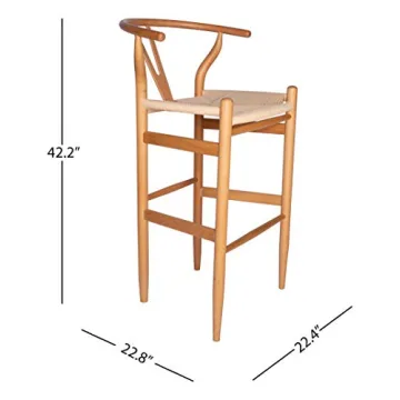 Stylish Stone & Beam Wishbone Barstool Fully Assembled