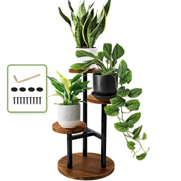 AUGOSTA 3 Tier Plant Stand for Indoor and Outdoor