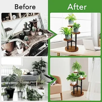 AUGOSTA 3 Tier Plant Stand for Indoor and Outdoor