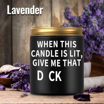 Engagement Gifts Lavender Candle, Bridal Shower Gifts for Bride to Be, Wedding Gifts, Bachelorette W...