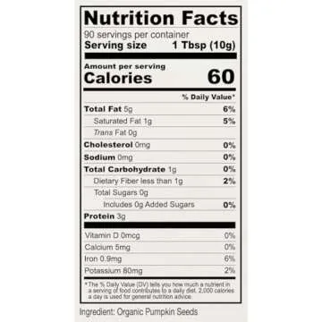 Anthony's Organic Pumpkin Seeds, 2 lb, Gluten Free, Non GMO, No Shell, Unsalted, Raw