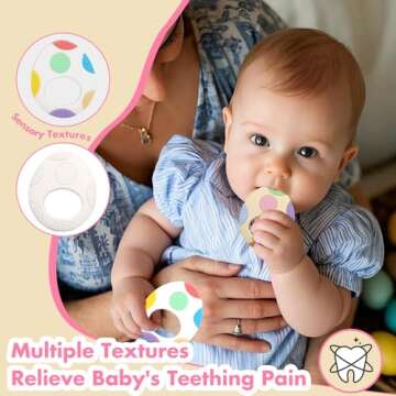 Colorful Easter Egg Silicone Teething Toys for Babies