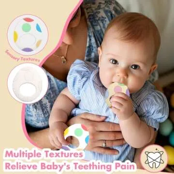Colorful Easter Egg Silicone Teething Toys for Babies