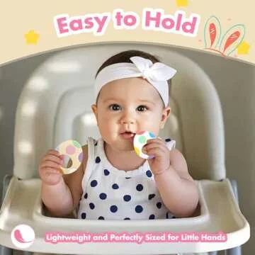 Colorful Easter Egg Silicone Teething Toys for Babies