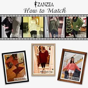 ZANZEA Women's Off-Shoulder Batwing Sleeve Blouse Casual Loose Oversized Baggy T-Shirt Sweater Pullover Top