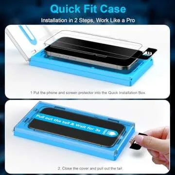 Mothca 2 Pack Matte Glass Screen Protector for iPhone 15 Pro Max 6.7-inch [Auto Fit Box Dust-Free] E...