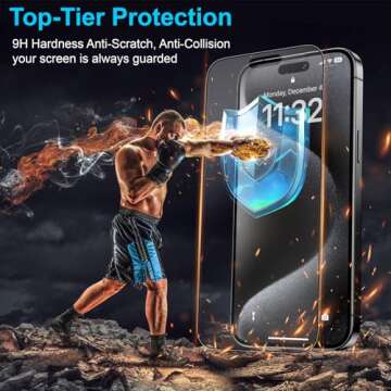 Mothca Matte Glass Screen Protector for iPhone 15 Pro Max