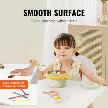 VEVOR Kids Table and Chairs, Toddler Table and Chair Set, Children Wooden Multi-Activity Table for Play, Art, Craft, Reading, Learning, Eating, 1 Table and 2 Chairs