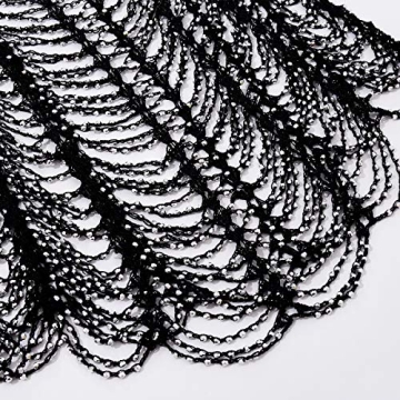 Salircon Glitter Dress - Sheer Black Mesh Bikini Cover-Up