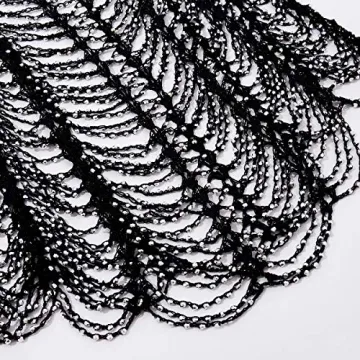 Salircon Glitter Dress - Sheer Black Mesh Bikini Cover-Up