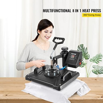 VEVOR 8-in-1 Heat Press Machine for Easy Crafts and Gifts
