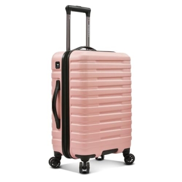 U.S. Traveler Boren Stylish Polycarbonate Hardside Luggage with 8 Spinner Wheels