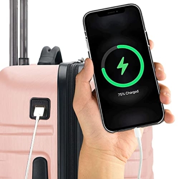 Durable U.S. Traveler Boren Hardside Suitcase with Elegant Design