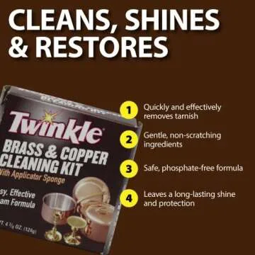 Twinkle Brass & Copper Cleaning Kit for Easy Polishing