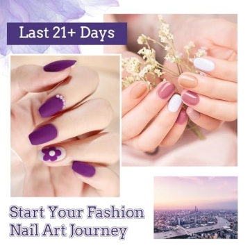 20 Colors Gel Nail Polish Kit with UV Light
