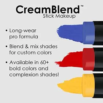 Mehron Makeup CreamBlend Stick | Face Paint, Body Paint, & Foundation Cream Makeup | Perfect for Halloween .75 oz (21 g)