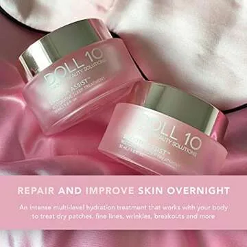 Doll 10 Smooth Assist Restorative Sleep Treatment - Results Overnight - Decreases Redness, Wrinkles & More - Hydrating Treatment (1.6 oz)