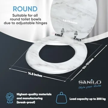 Sanilo Toilet Seat with Stylish Soft Close Feature