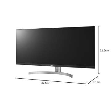 LG UltraWide FHD 34-Inch Computer Monitor 34WK650-W, IPS with HDR 10 Compatibility and AMD FreeSync, White