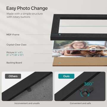 SONGMICS 10 Collage Photo Frames Set with 16 Mats