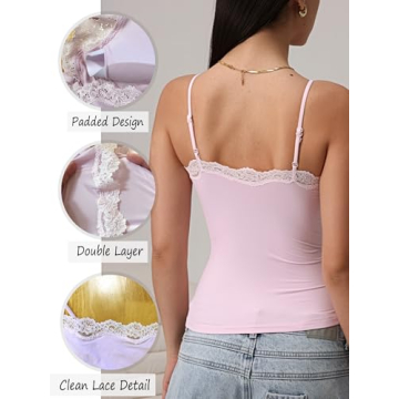 Starrylion Seamless Lace Camisole Women's Comfortable Stylish Top