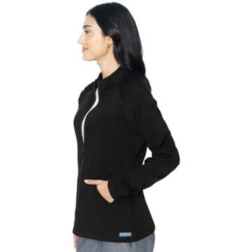 Med Couture Women's Warm-Up Jacket with 4 Pockets - MC7660