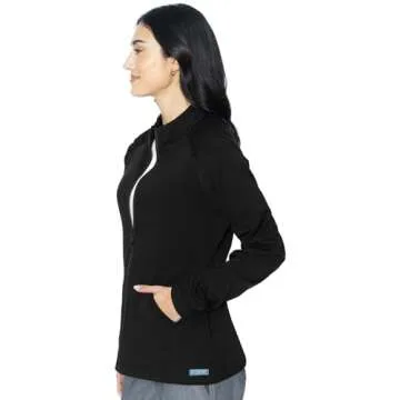 Med Couture Women's Warm-Up Jacket with 4 Pockets - MC7660