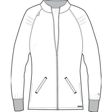 Med Couture Women's Warm-Up Jacket with 4 Pockets - MC7660