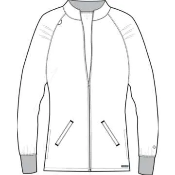 Med Couture Women's Warm-Up Jacket with 4 Pockets - MC7660