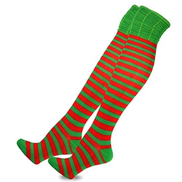 TeeHee Women’s Holiday Over the Knee High Socks 2-Pairs