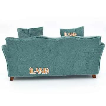 iLAND Modern Dollhouse Miniature Furniture Sofa in Velvet