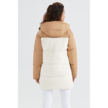 Orolay Women's Warm Stylish Sherpa Jacket for Winter