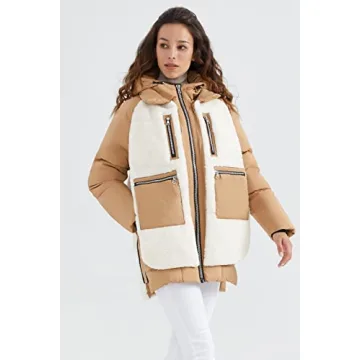 Orolay Women's Warm Stylish Sherpa Jacket for Winter
