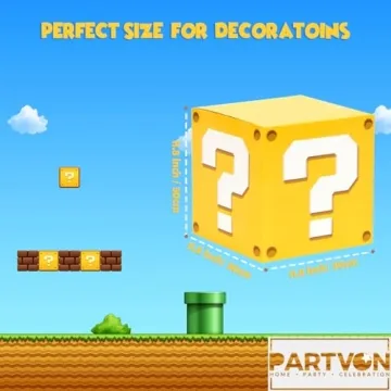 Video Game Question Boxes - 6 Fun Party Decorations