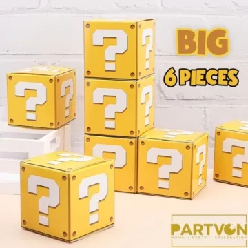 Video Game Question Boxes - 6 Fun Party Decorations