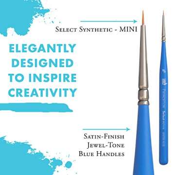 Princeton Select Artiste, Series 3750, Paint Brush for Acrylic, Watercolor and Oil, Petite Spotter, 10/0