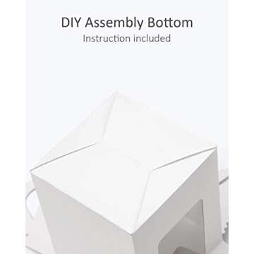 Yotruth 50 Pack Individual Cupcake Boxes with Inserts